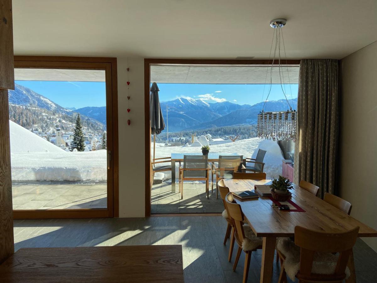 Casa Admisa, Spektakulaere Aussicht, Ski In And Out, Hochwertige Einrichtung, Valserstein Und Eiche Flims Esterno foto