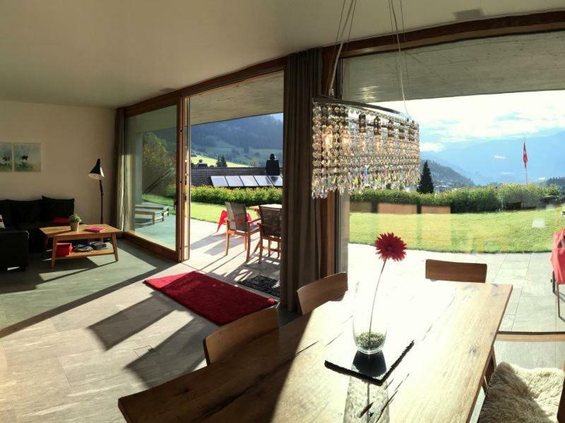 Casa Admisa, Spektakulaere Aussicht, Ski In And Out, Hochwertige Einrichtung, Valserstein Und Eiche Flims Esterno foto